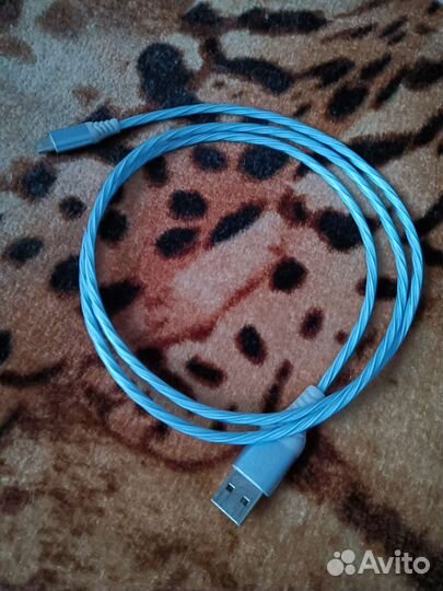 Светящийся кабель USB