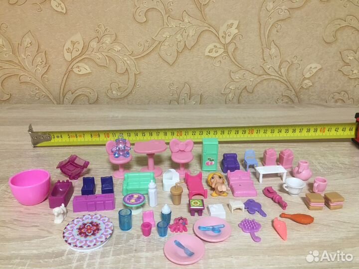 Малюсенькая кукольная мебель, посуда, еда