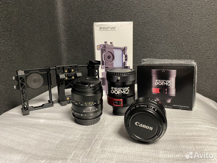 Адаптер Beastgrip DOF MK2 + клетка + объективы