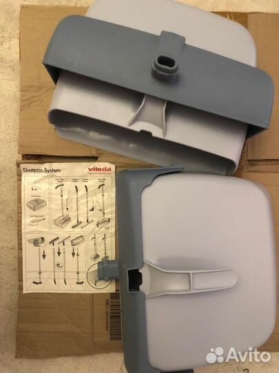 Совок для мусора с крышкой Vileda Pro