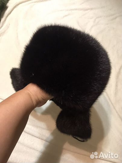 Шапка ушанка норка женская