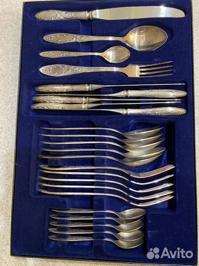 Новый набор столовых приборов Пламя мельхиор Кольч