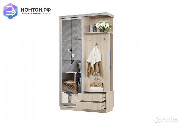 Прихожая-купе Анха мини ясень шимо светлый