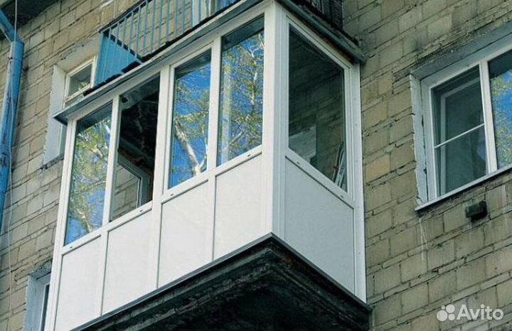 Остекление балконов и лоджий под ключ G5372