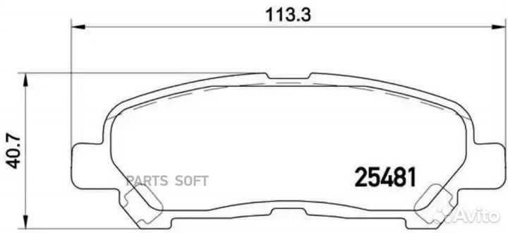 Brembo P83138 P83138 колодки дисковые задние\ Toyo