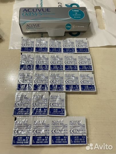 Линзы контактные acuvue oasys 1 day -4.0