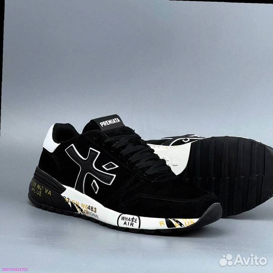 Кроссовки Premiata Black 41 - 45 (Арт.39842)