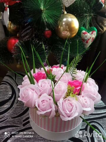 Букет из мыльных роз