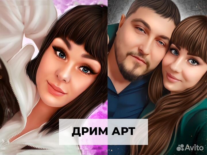 Портрет по фото / Фото на холсте