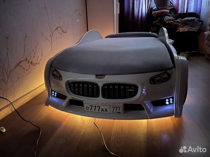 3D кровать машина BMW NEO с подъемным механизмом