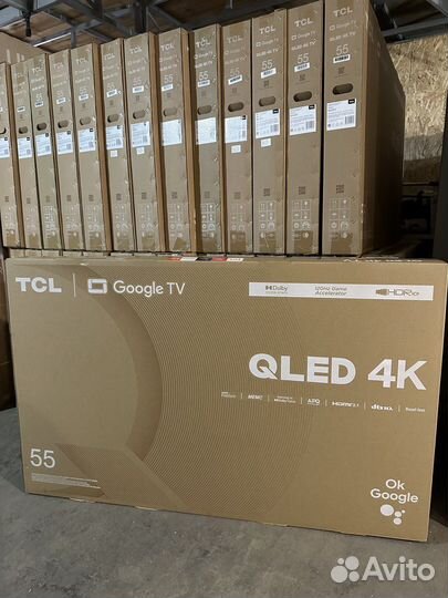 Телевизор TCL 55C647 qled, 4K, Смарт Тв, Гарантия