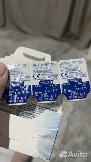 Линзы acuvue oasys for astigmatism