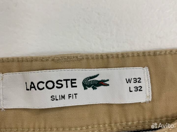 Мужские брюки lacoste р-р 32 оригинал