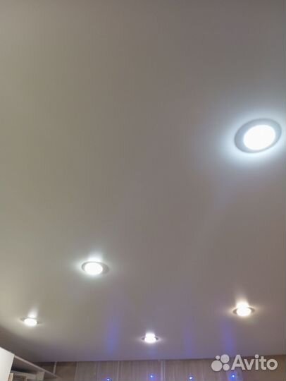 Натяжные потолки с установкой