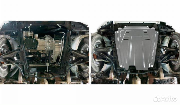 Rival) Защита картера и кпп LADA Largus (Алюм