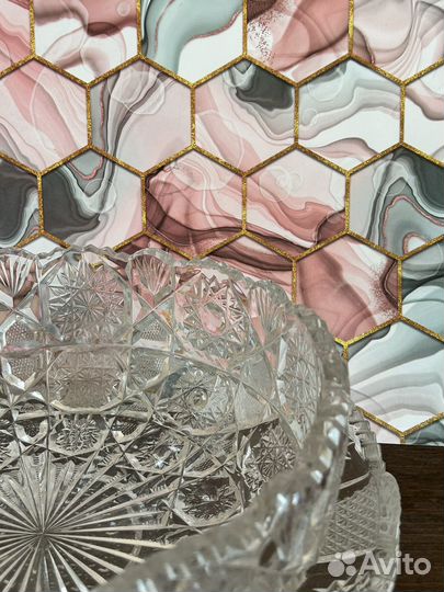 Блюдо хрустальное СССР