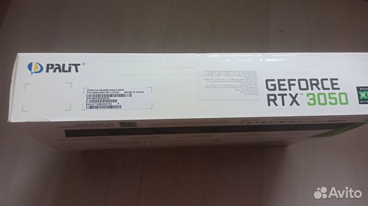 Видеокарта Nvidia Geforce rtx 3050 Palit 8gb