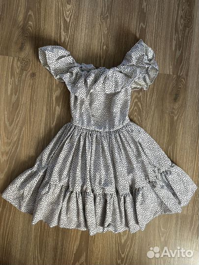 Платье LN family белое в горох