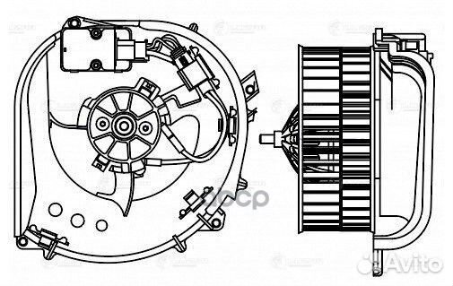 Вентилятор отопителя MB S(W140) LFH1514 luzar