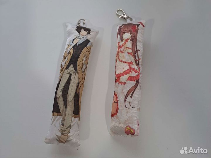 Аниме, мин дакимакура, значки мет/дер,брелки