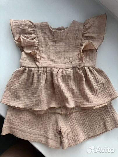 Костюм для девочки из муслина