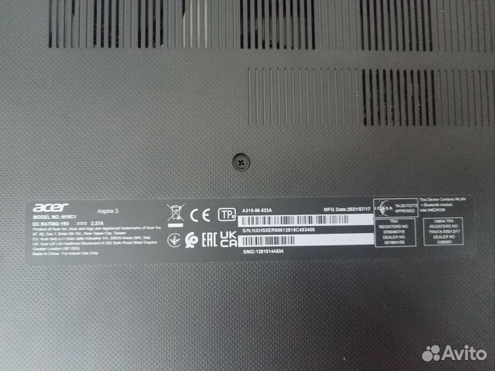 Ноутбук Acer aspire i5 10gen/12gb/ssd500gb