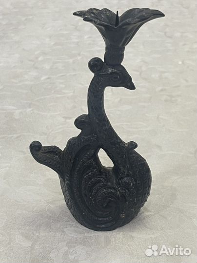 Статуэтка Подсвечник Лебедь СССР Касли