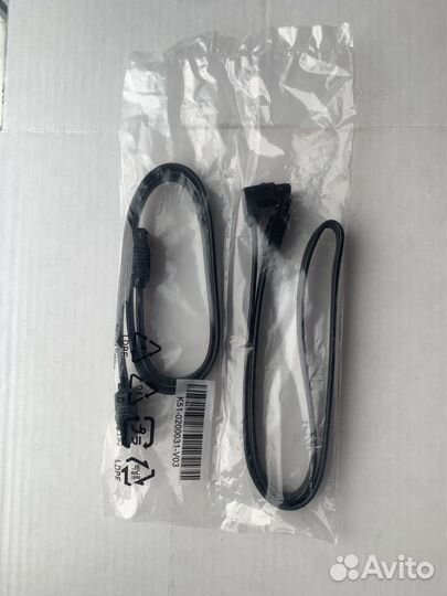 Комплект кабель SATA 2 шт угол прямой