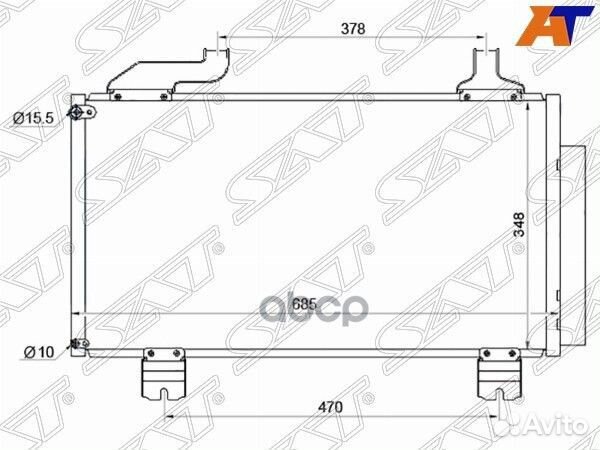 Радиатор кондиционера Honda Accord 08-13 ST-HD2