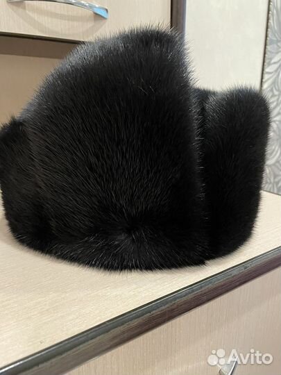 Норковая шапка ушанка