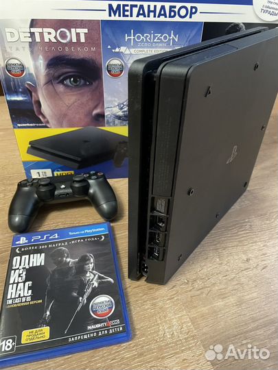 Sony playstation 4 slim 1 tb с играми