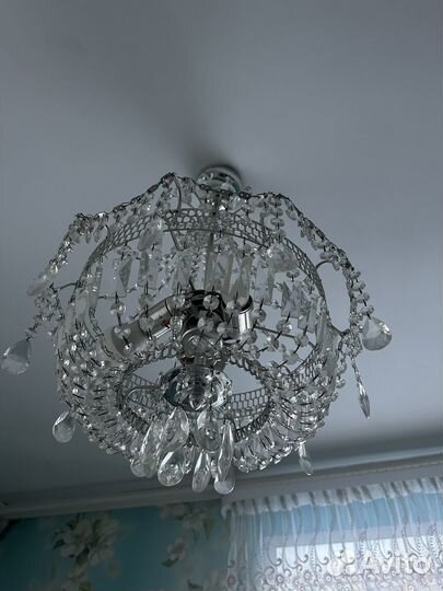 Светильник потолочный хрустальный Гусь-хрусталь