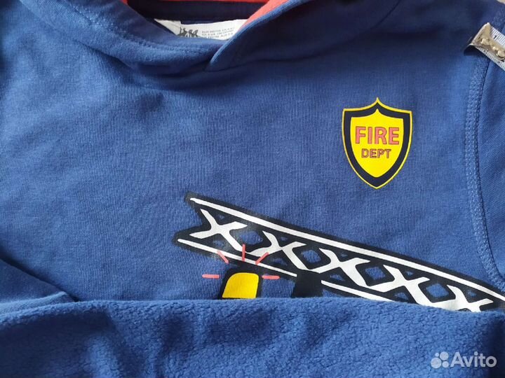 Худи на мальчика на флисе р. 110-116