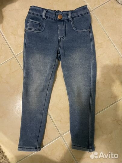 Джинсы утепленные для девочки mothercare