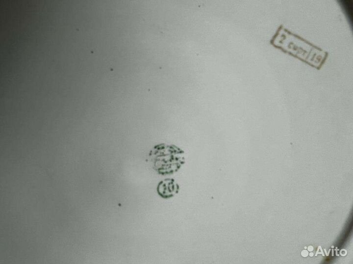 Блюдо, фарфор. СССР, Буди, Дулёво