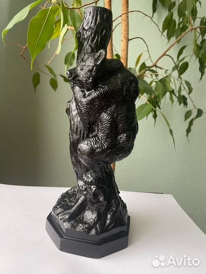 Подсвечник касли медведь на дереве 1958г