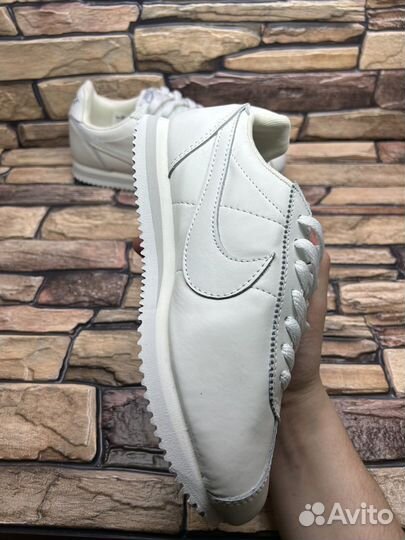 Кроссовки nike cortez white кожаные белые 41-46