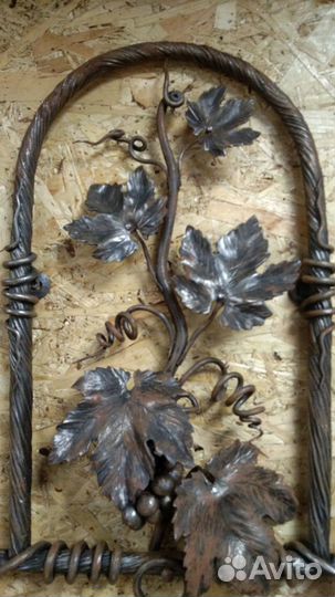 Кованый каминный набор виноградная лоза