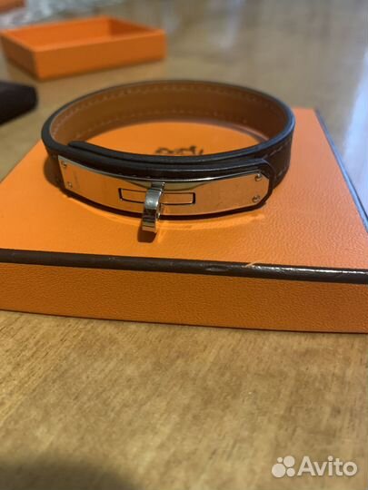 Браслет кожаный hermes