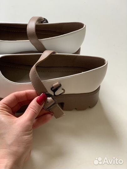 Туфли лоферы в стиле Мери Джейн 36 размер