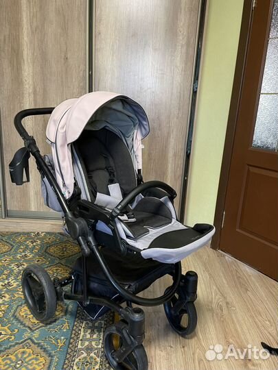 Коляска bebetto torino 2в1 для девочки