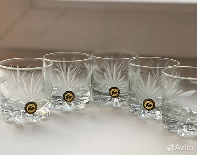 Рюмки стопки хрустальные Гусь хрустальный