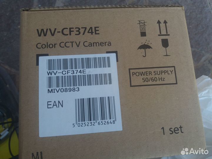 Видеокамера купольная panasonic WV-CF374E