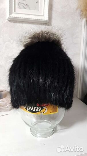 Шапка норковая женская
