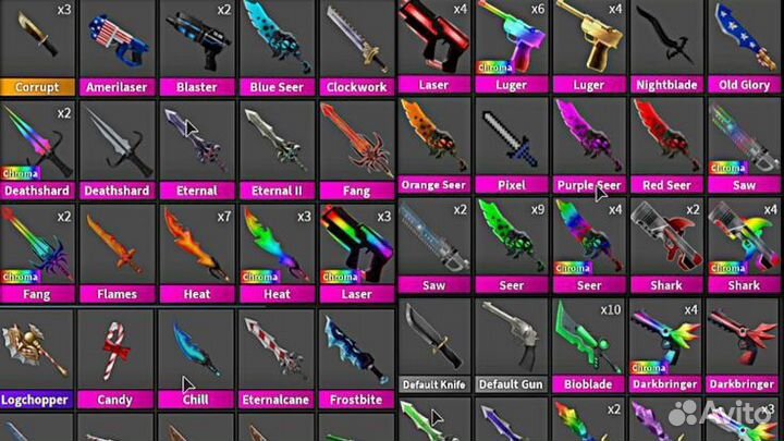 Ножи мм2 роблокс