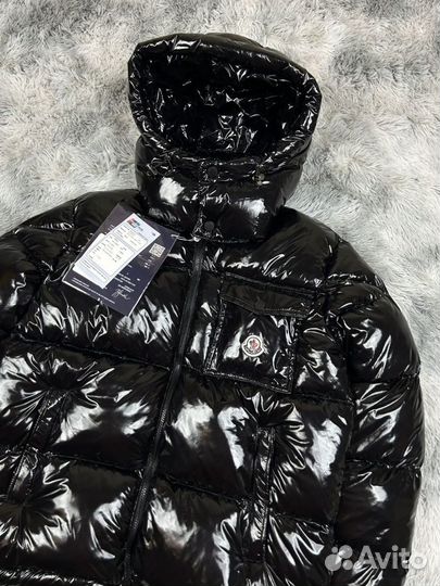 Пуховик Moncler maya глянцевый