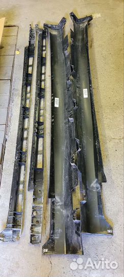 Накладки на пороги mercedes glc x253