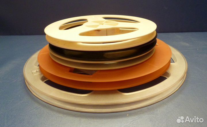 Катушки и лента (12шт) для катушечного магнитофона