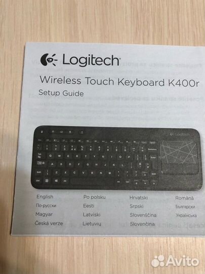 Клавиатура беспроводная белая logitech k400r