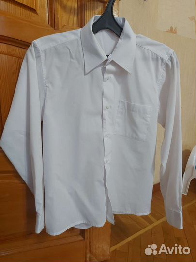 Рубашки школьные на мальчика 122-128